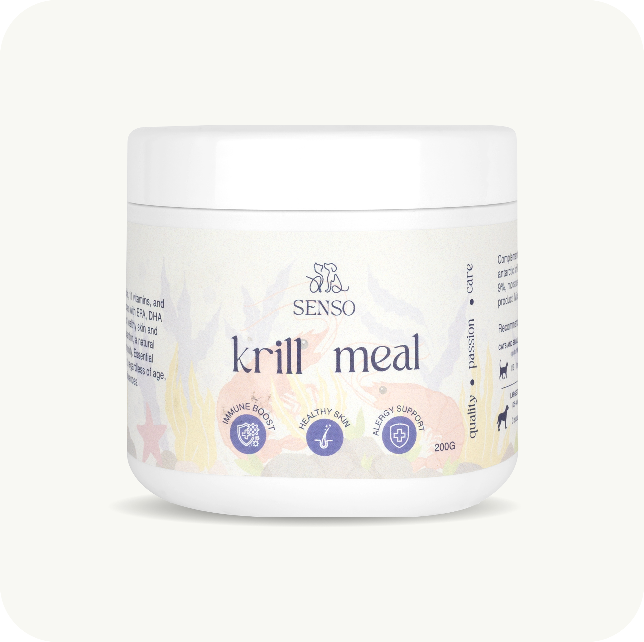 Antarctic Krill Meal sensopet.co.uk